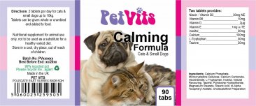 Calming Formula - for cats & small dogs